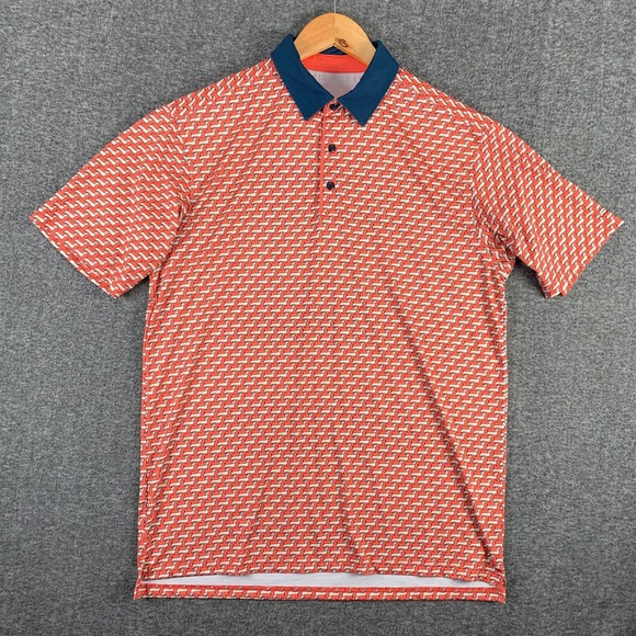 Breakfast Balls Other - Breakfast Balls Polo Men Medium Dachshund AOP Performance Geometric Golf RSVLTS
